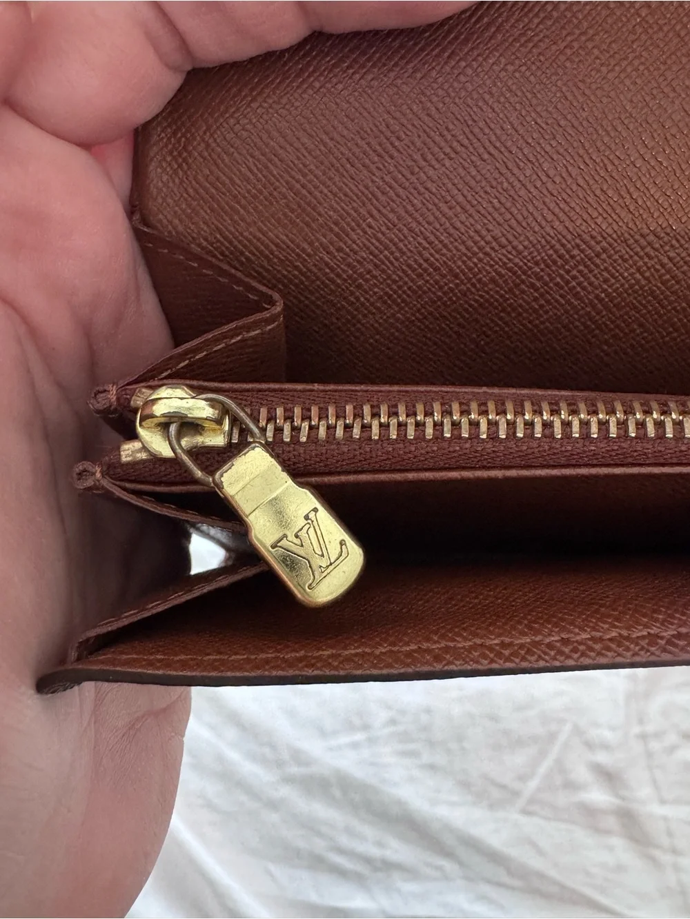 Louis Vuitton Monogram Canvas Sarah Wallet in Brown